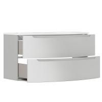 Тумба под умывальник Belux подвесная Ганновер 110-02, Silver