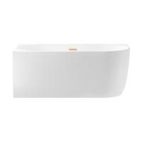 Акриловая ванна в наборе 4 в 1: пристенная ванна (левый разворот), каркас, экран, слив-перелив Wellsee Belle Spa 235701004