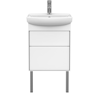 Тумба под умывальник Belux Клермонт напольная 50-02 Белый глянцевый