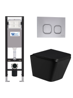 Комплект инсталляции с унитазом Weltwasser AMBERG 350 + GELBACH 043 GL-BL + AMBERG RD-CR