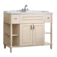 Тумба под умывальник Belux напольная Флоренция 105-02 Слоновая кость с золотой патиной