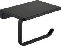 Настенный бумагодержатель плоский Grocenberg AC0027 (Черный матовый)