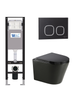 Комплект инсталляции с унитазом Weltwasser AMBERG 350 + SALZBACH 043 MT-BL + AMBERG RD-BL
