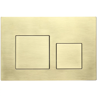 Кнопка смыва Veconi FLUSH V4, FLV4-G, 240х162х10, пластик, золото брашинг