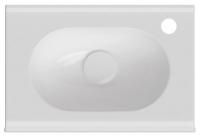 Раковина ISVEA Sentimenti накладная 450*300*165 1 справа цвет белый 10SM50045SV