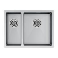Мойка Paulmark GERBERG 59/2S UNI PM225944-BSR 440х590х200 мм, нержавеющая сталь, брашированная нержавеющая сталь