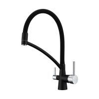 Смеситель для кухни Paulmark SIЕGEN Si213111-418, черный металлик