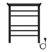 Аврора с/п П6 450х600 электро КС 9005 матовый ( new встроен диммер) Полотенцесушитель TERMINUS