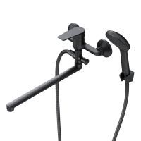 F90A90122 Gem, Смеситель для ванны и душа AM.PM, излив 325 мм, душевой набор, черный