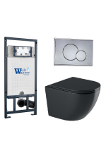 Комплект инсталляции с унитазом Weltwasser MARBERG 507 + MERZBACH 041 XL MT-BL + MAR 507 RD