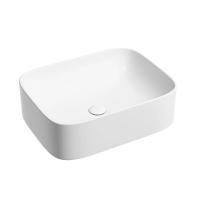 Умывальник чаша накладная прямоугольная Ceramicanova Element 505*380*150мм, белый матовый, CN6052MW