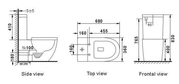 Напольный унитаз Roxen Antares 600185-01