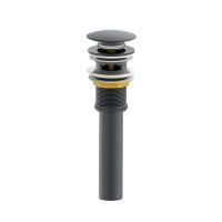 Донный клапан для раковины с переливом WONZON & WOGHAND, Темный графит (WW-88SS03-BGM)