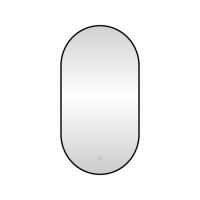 Зеркало с подсветкой LED Fixsen FX-3090B овальное 50х90 см, черное