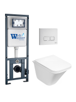 Комплект инсталляции с унитазом Weltwasser MARBERG 410 + ROTBACH 004 GL-WT + MAR 410 SE GL-WT