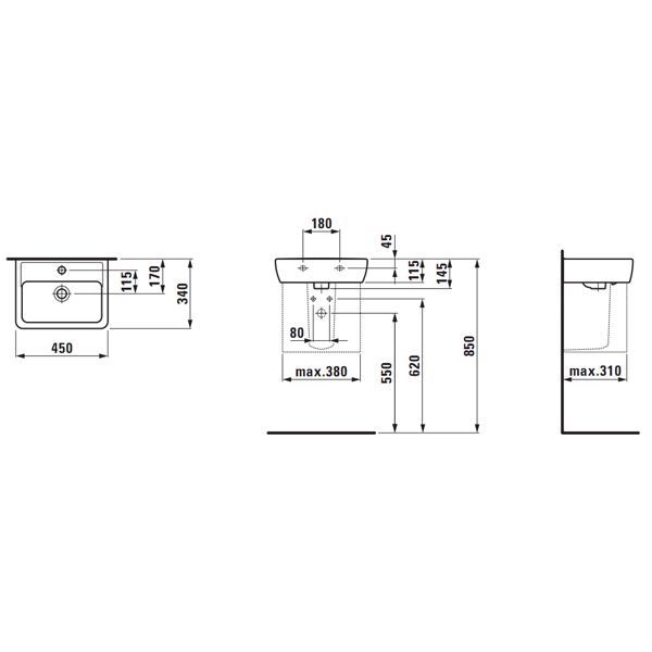 Раковина Laufen Pro A 8119510001041