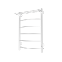 Полотенцесушитель электрический с/т Comfysan Классик (Classic) EC-6 80/50 с полкой, белый