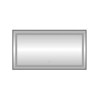 Зеркало с подсветкой LED Fixsen FX-2080F прямоугольное 80х60 см, графит
