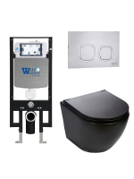 Комплект инсталляции с унитазом Weltwasser AMBERG 497 + MERZBACH 043 MT-BL + AMBERG RD-MT CR