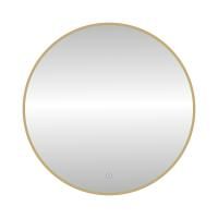 Зеркало с подсветкой LED Fixsen FX-1080G круглое 80х80 см, золотой сатин