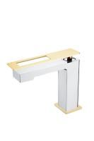 Смеситель для умывальника Boheme Q 141-CRG Chrom Gold