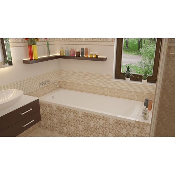 Акриловая ванна AlfaSun Нимфей 170x70 (на ножках)