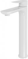 Cмеситель для раковины Высокий Hansberge H2099 Белый