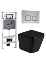 Комплект инсталляции с унитазом Weltwasser AMBERG 506 ST + GELBACH 043 GL-BL + AMBERG RD-CR