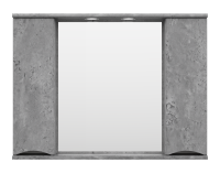 Зеркальный шкаф Misty Атлантик 100 (серый камень), П-Атл-4100-050