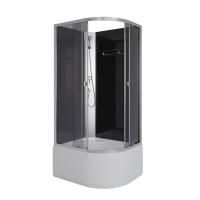 Душевая кабина Niagara Eco E90/80/40L/TN/BK (90х80х195) высокий поддон(40см),стекло тонированное,4 места