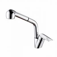 Смеситель для мойки Accoona А5410 с вытягивающейся лейкой, хром