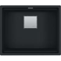 Кухонная мойка FRANKE 125.0696.195 из материала Fragranite KNG 110-52, черный матовый (в комплекте стоп-вентиль, декоративная накладка квадратной формы, сифон)