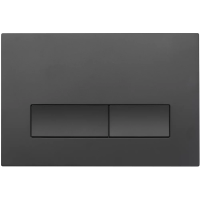 Кнопка смыва Veconi FLUSH V1, FLV1-B, 240х162х9, пластик, черный матовый
