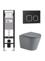 Комплект инсталляции с унитазом Weltwasser AMBERG 350 + SALZBACH 043 MT-GR + AMBERG RD-BL