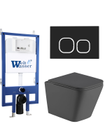 Комплект инсталляции с унитазом Weltwasser BAMBERG 545 + GELBACH 041 MT-GR + BAMBERG BL