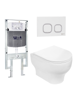 Унитаз с инсталляцией WeltWasser AMBERG 497 ST + ERLENBACH 004 GL-WT + AMBERG RD-WT