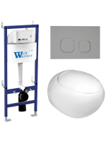 Комплект инсталляции с унитазом Weltwasser BAMBERG 460 + JECKENBACH 004 GL-WT + BAMBERG CR