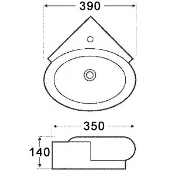 Раковина Melana MLN-E604