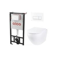 Комплект инсталляции AlcaPlast AM101/1120 + M570 c кнопкой и унитазом Roxen Antares Tornado 530205-01