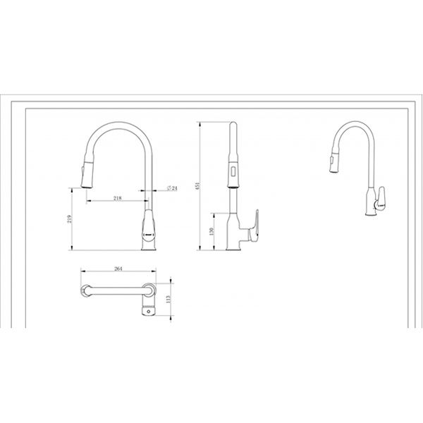 Смеситель для мойки Bravat Arden F7362395CP-ENG