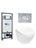 Комплект инсталляции с унитазом Weltwasser MARBERG 507 + MERZBACH 043 MT-WT + MAR 507 RD-CR