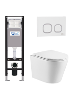 Комплект инсталляции с унитазом Weltwasser AMBERG 350 + SALZBACH 043 GL-WT + AMBERG RD-WT