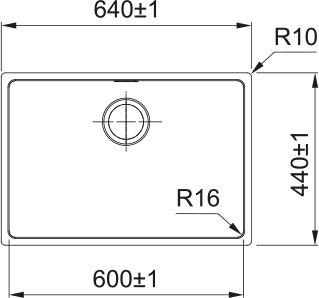 Кухонная мойка FRANKE 127.0688.783 из нержавеющей стали FEX 210-60 (стоп-вентиль в комплекте)