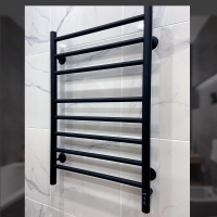 Полотенцесушитель Электрич. с/т GROIS Laura GR-132 500x 800 RAL 9005 П8 U черный матовый