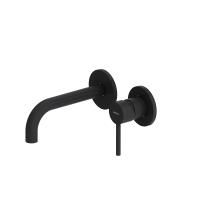 360260300 Scandinavian Pure Смеситель для умывальника Damixa монтируемый в стену, чёрный