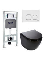 Комплект инсталляции с унитазом Weltwasser AMBERG 506 ST + MERZBACH 043 MT-BL + AMBERG RD-WT