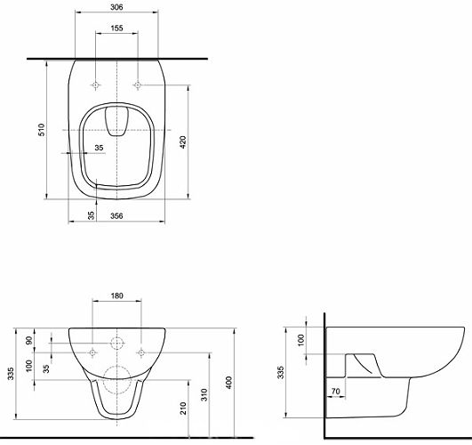 Унитаз подвесной Kolo Style Rimfree L23120900 покрытие Reflex