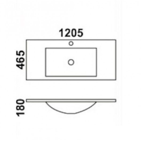 Раковина Melana MLN-E120 (9120E)