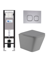 Комплект инсталляции с унитазом Weltwasser AMBERG 350 + GELBACH 041 MT-GR + AMBERG RD-CR