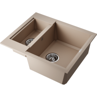 Кухонная мойка Omoikiri Sakaime 60-2-SA Tetogranit/бежевый 4993910